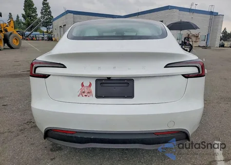 2025 Tesla Model 3 z USA, uszkodzony, nr VIN 5YJ3E1EA7SF080293